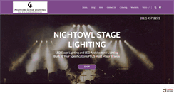 Desktop Screenshot of nightowlstagelighting.com
